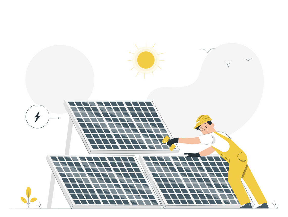 Man installing solar panels - by StorySet