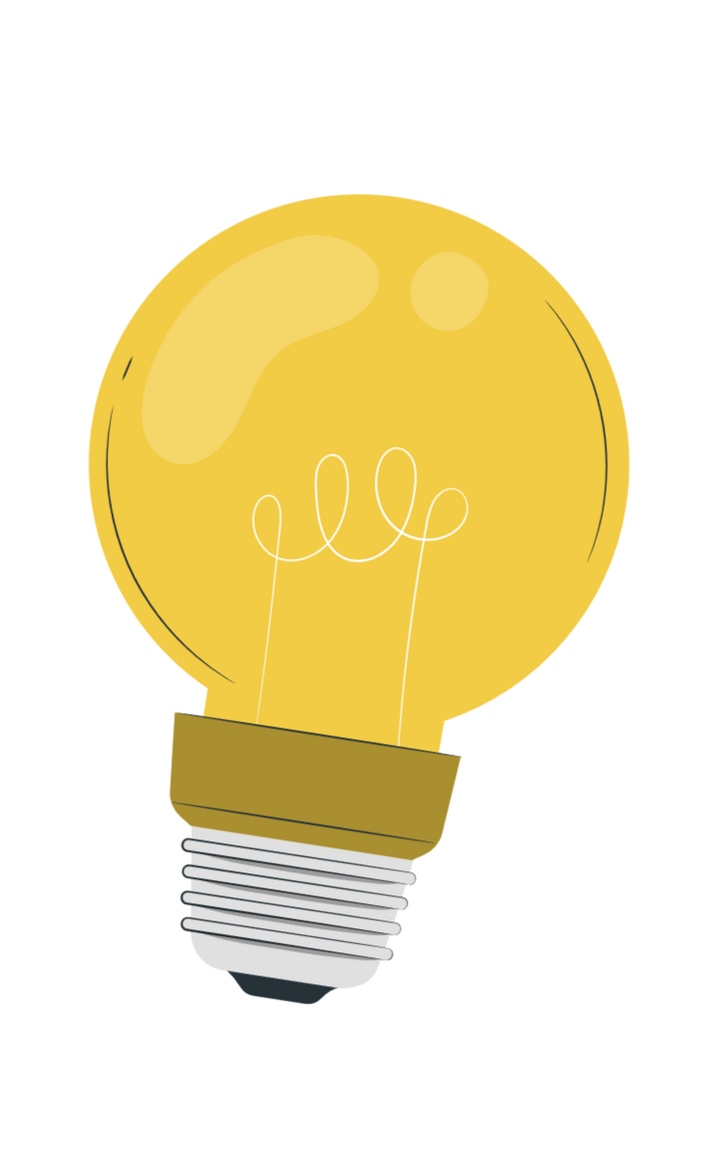 Yellow lightbulb - by StorySet